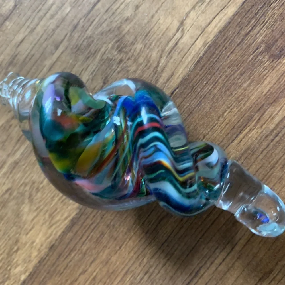 3 Glass Shell Ornaments
